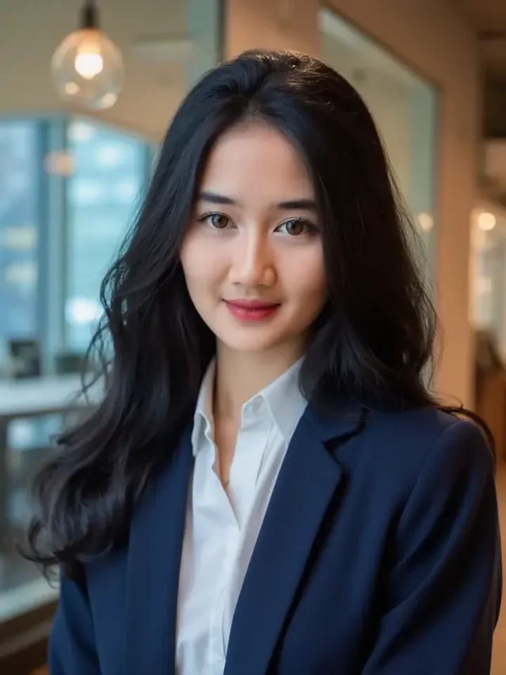 Contoh hasil AI Headshot Rupa.AI