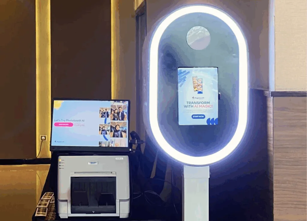Magicbooth Lite sebagai visual untuk checklist sebelum sewa photobooth AI.