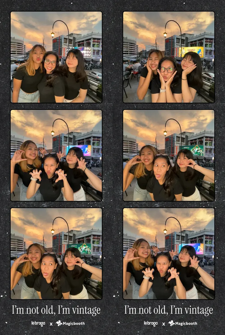 Contoh output strip foto Magicbooth.