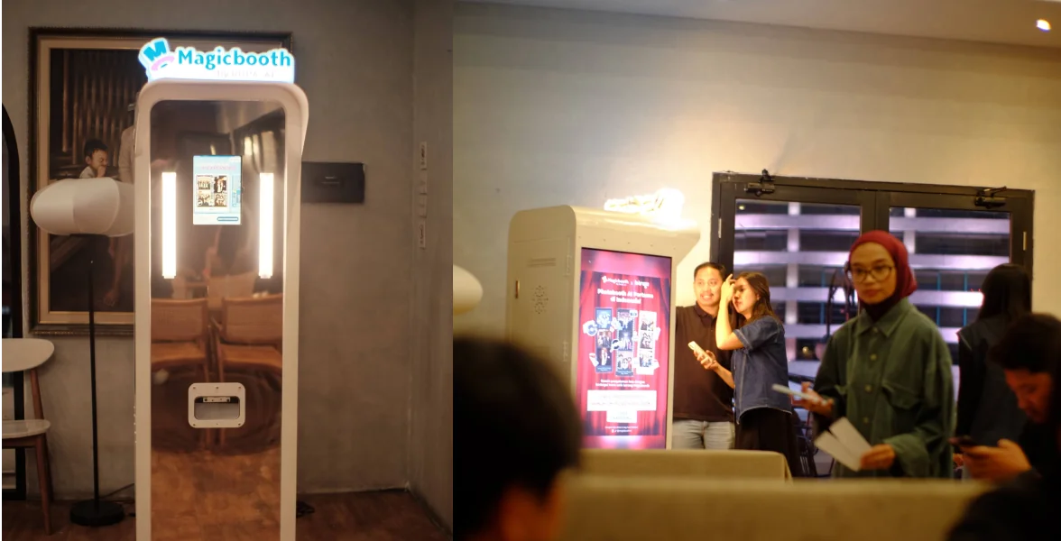 Contoh titik lokasi Magicbooth untuk membaca konteks kemitraan photobooth.