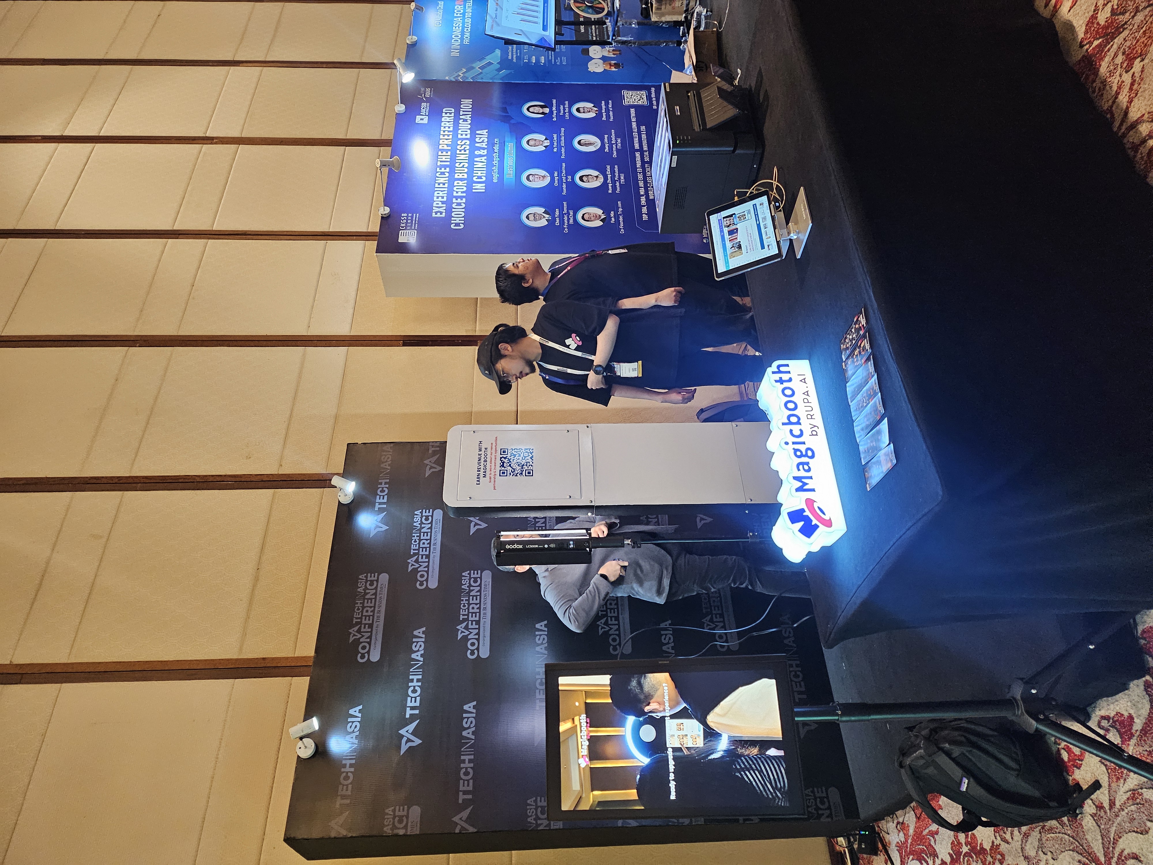 Contoh setup photobooth untuk membaca kebutuhan ruang dan akses.