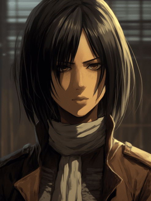 foto profil anime Mikasa Ackerman