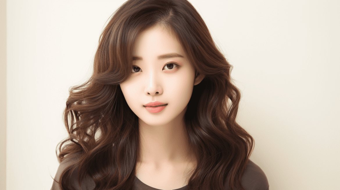 Foto gaya rambut wavy ala Korea