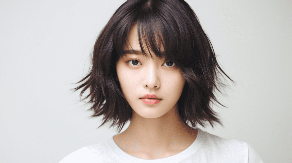 Foto gaya rambut shaggy cut ala Korea