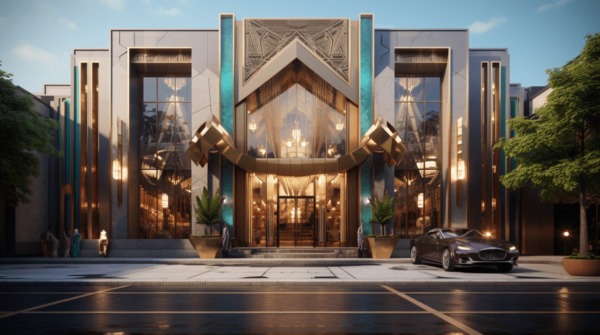 Ruko dengan Gaya Art Deco