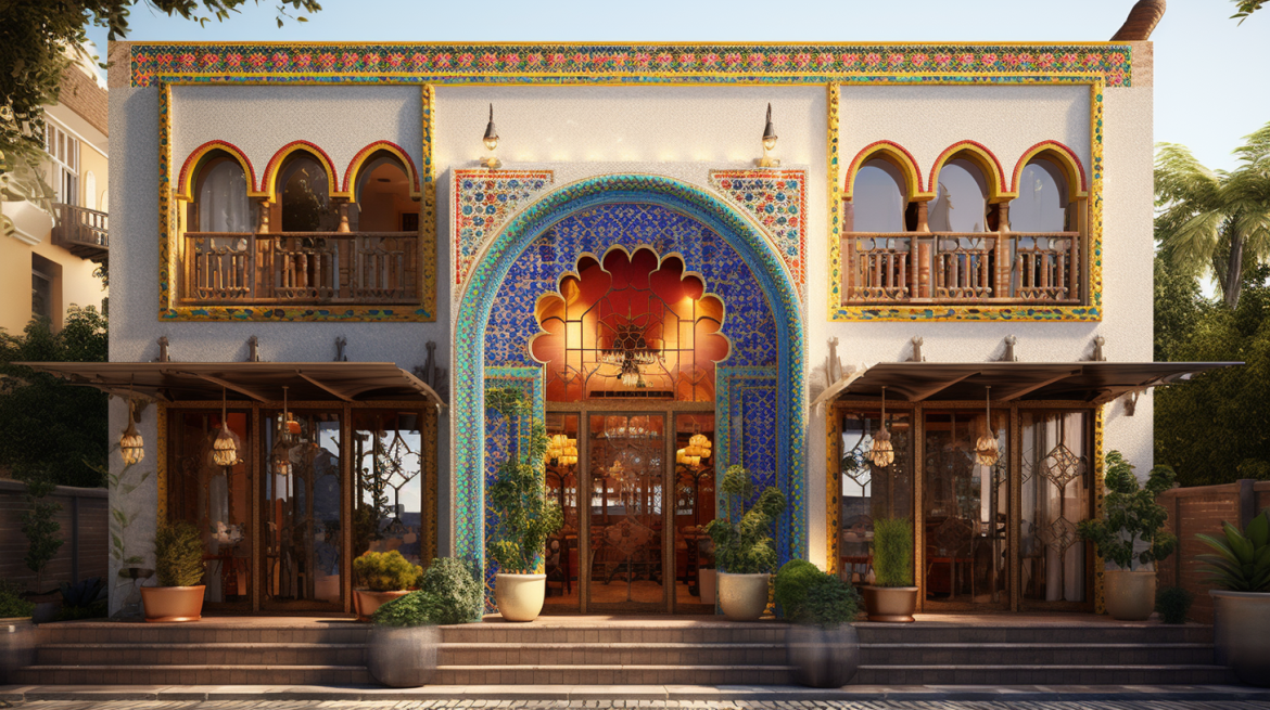 Ruko dengan Gaya Morocco