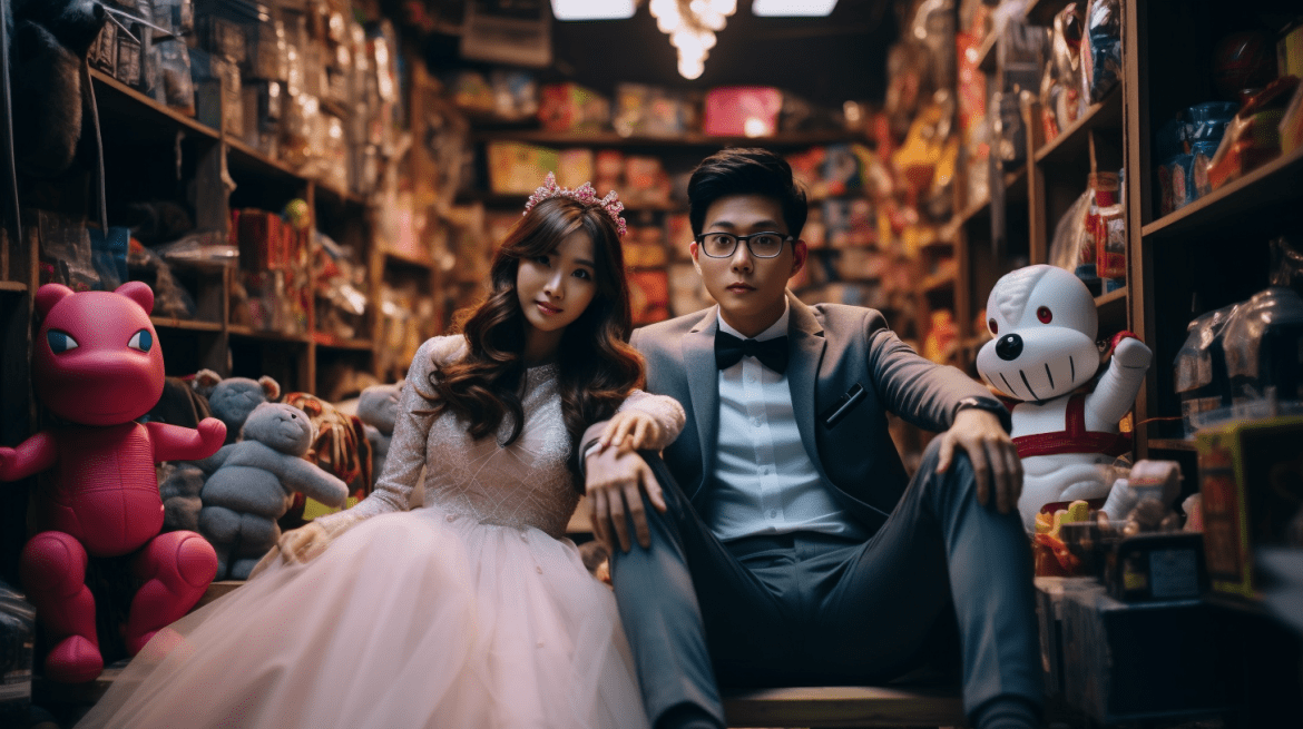 Foto prewedding dengan tema pop culture
