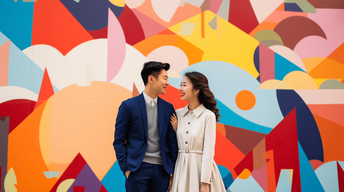 Foto prewedding dengan tema urban