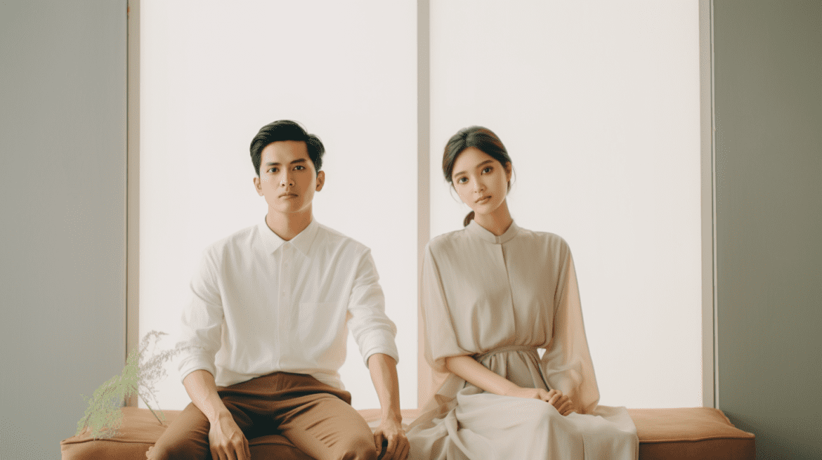 Foto prewedding dengan tema minimalis