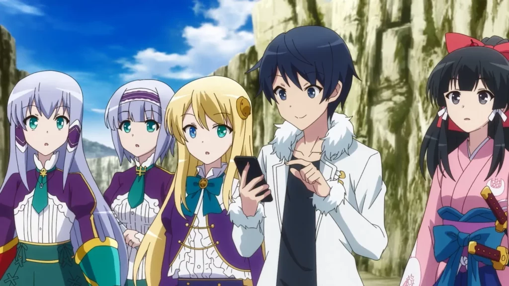 Anime isekai In Another World With My Smartphone