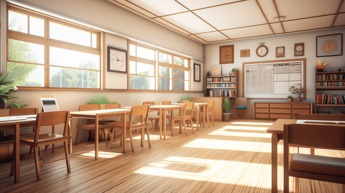 Desain Interior Mid-Century Modern untuk Tempat Les/Bimbel