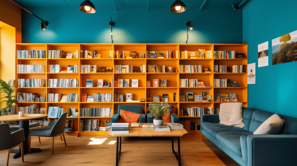 Desain Interior Kontemporer untuk Toko Buku