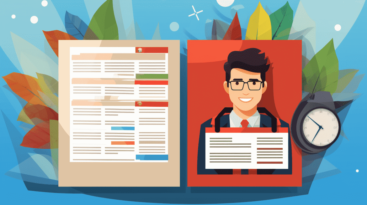 Ilustrasi perbedaan CV dan resume