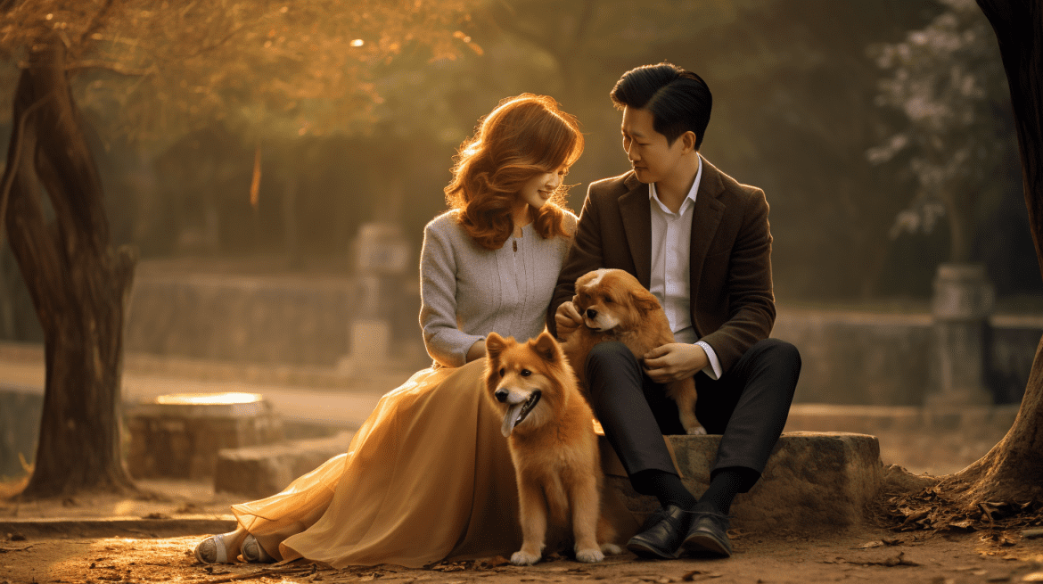 Foto prewedding dengan hewan peliharaan