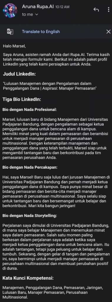 Tutorial Cara Membuat Profil LinkedIn Pakai AI - Langkah 7