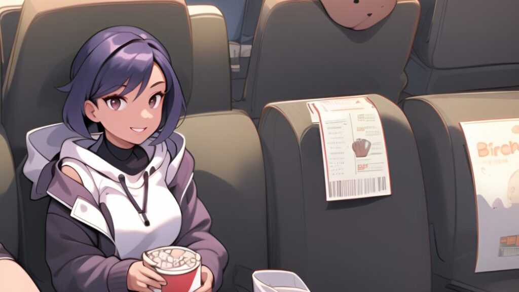 Ilustrasi Aruna AI menonton di bioskop