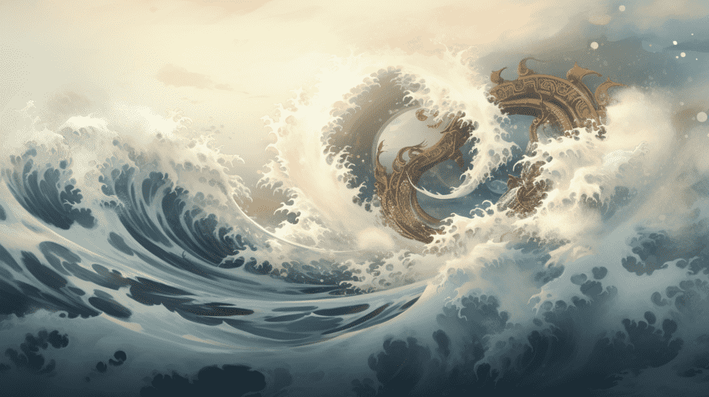 Ilustrasi ombak