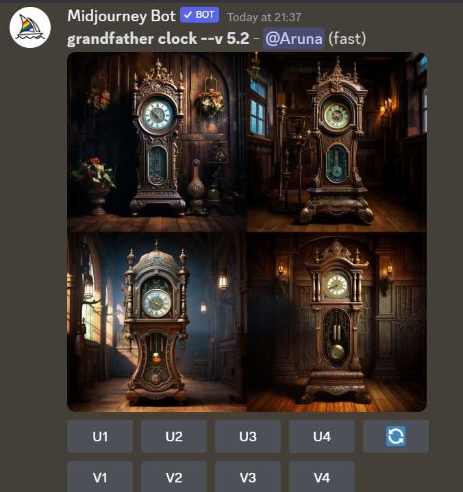 Contoh hasil gambar Midjourney tanpa multiprompt