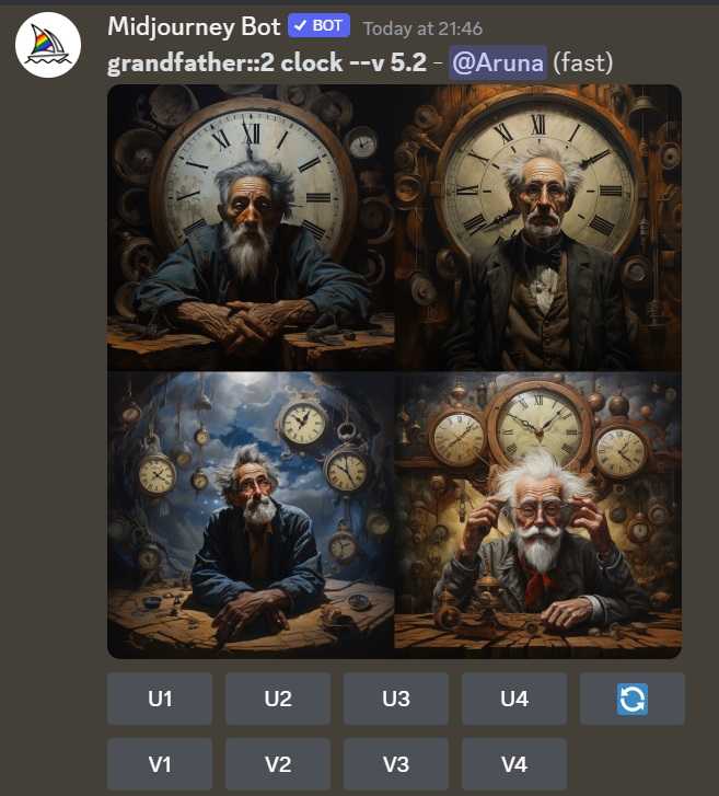 Contoh hasil gambar Midjourney dengan memakai multiprompt - 2