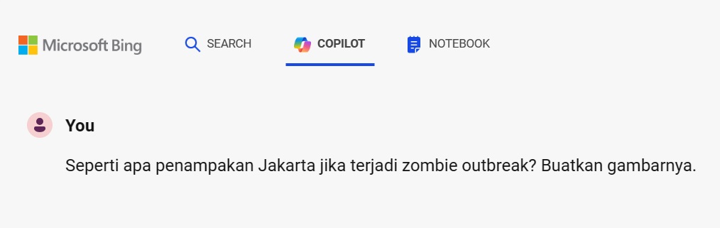 cara bikin gambar AI gratis di copilot - contoh prompt